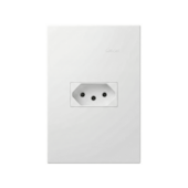 Tomada 2P+T 10A Branco Fosco 35 Simon