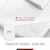 Tomada Blanc 1 Seção 2P+T 10A/250V Fame