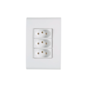 Tomada Liz 3 Seções 10A Tramontina  Tomada Liz 3 Seções 10A Tramontina