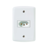 Tomada Lux2 2P+T 10A Tramontina Tomada Lux2 2P+T 10A Tramontina