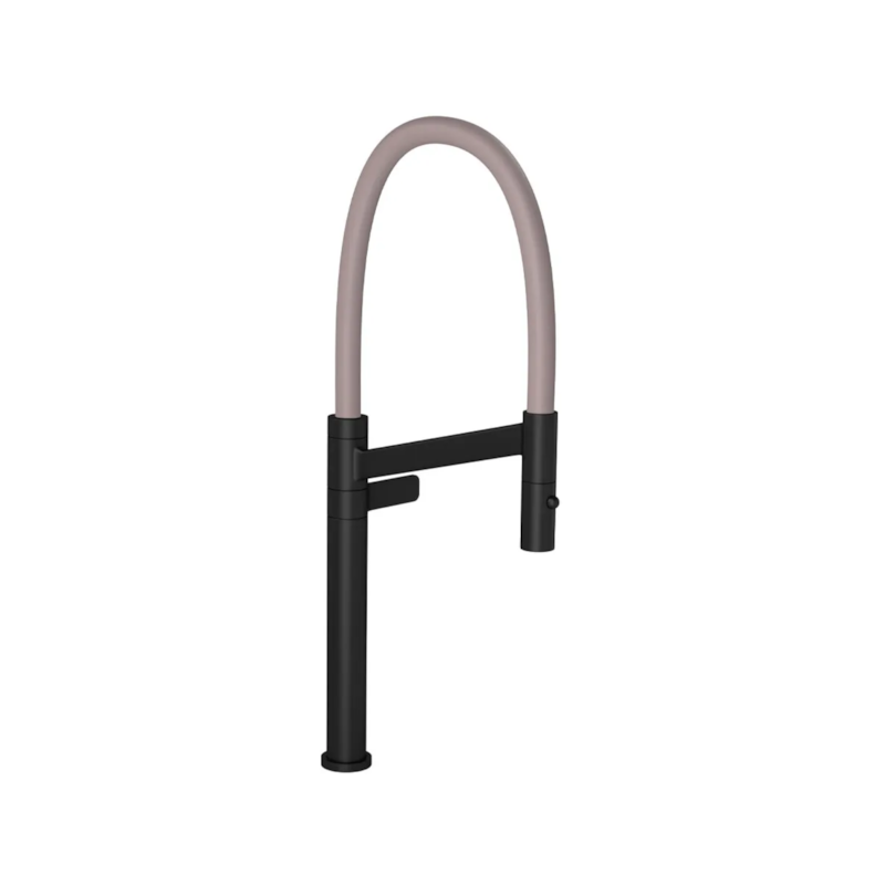 Torneira Cozinha de Mesa Bica Alta Colore Black Matte e Fendi 1189.BL.MT.FD Deca