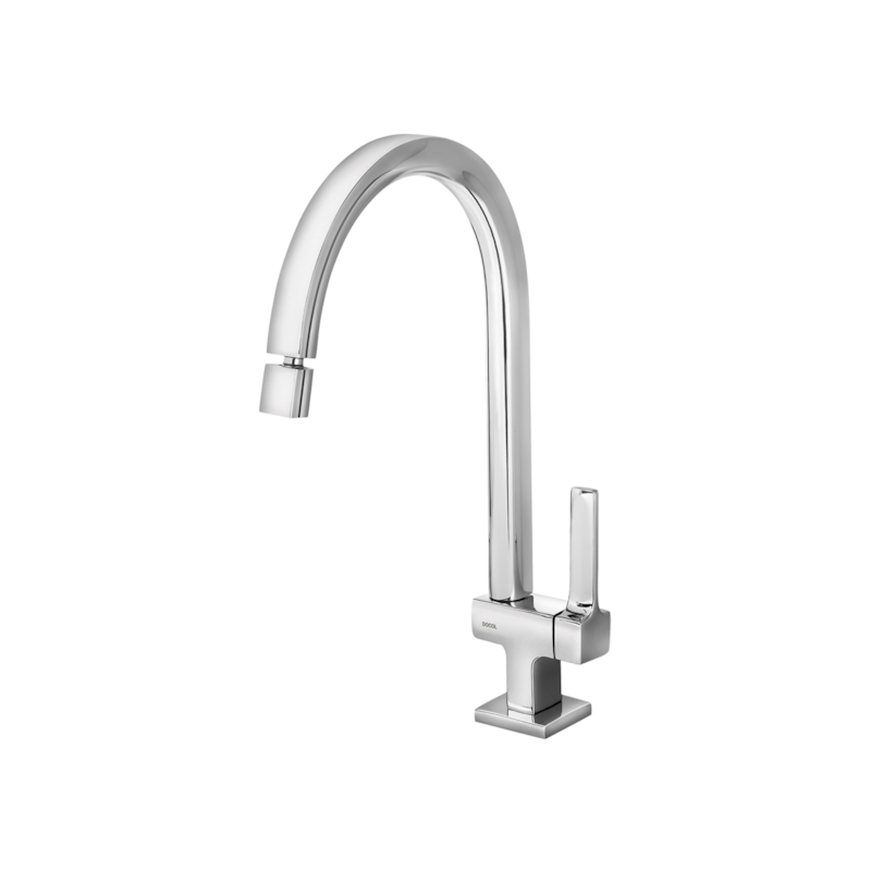 Torneira Cozinha de Mesa Bica Alta Quad Cromado Docol