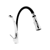 Torneira Cozinha Gourmet Monocomando Flexível Preta Premium Stillus Home