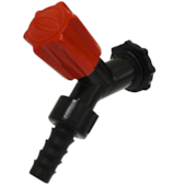 Torneira Jardim Preta/Vermelha 1/2 Durin  Torneira Jardim Preta/Vermelha 1/2 Durin