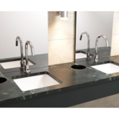 Torneira Lavatório de Mesa com Sensor Bivolt e a Bateria Decalux Cromado 1188.C.ONOF Deca