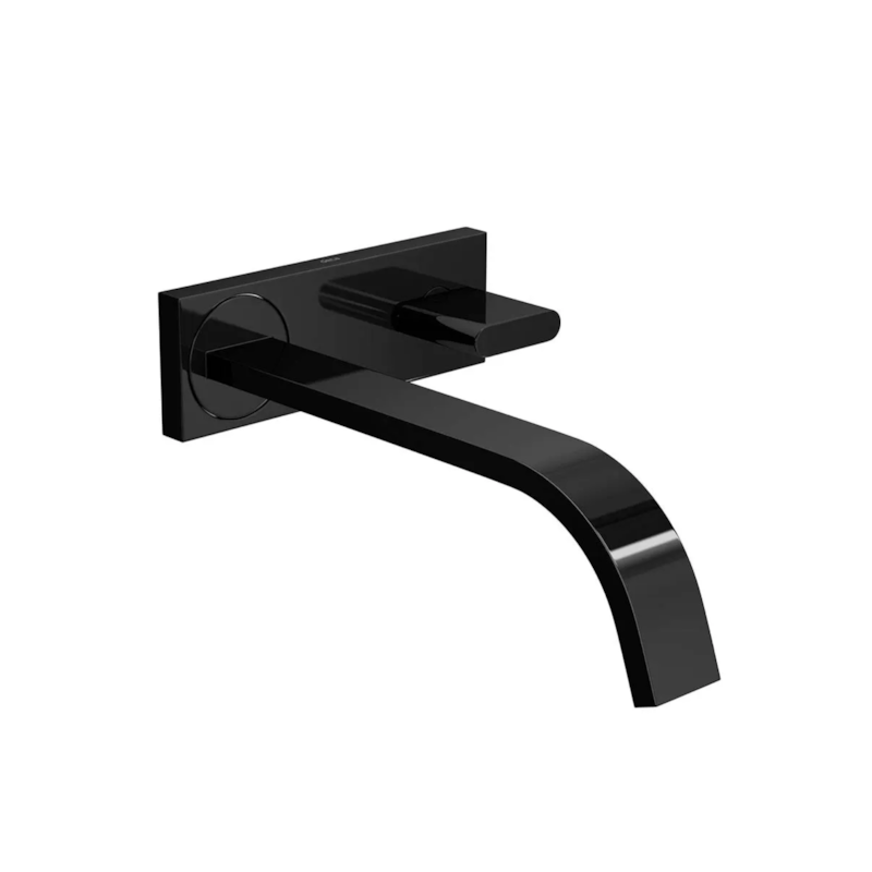 Torneira Lavatório de Parede com Chapa Polo Black Noir 1179.BL33.NO Deca