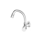 Torneira para Cozinha de Parede com Bica Móvel e Arejador Articulado Fit Cromado Celite