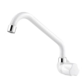Torneira Para Cozinha Parede Bica Longa Branca Viqua  Torneira Para Cozinha Parede Bica Longa Branca Viqua