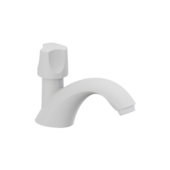 Torneira para Lavatório de Mesa Plástico Orbe Branca Tigre