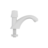 Torneira para Lavatório de Mesa Plástico Orbe Branca Tigre