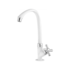 Torneira Plástica Cross para Cozinha de Mesa Bica Alta Branco/Cromado Tigre