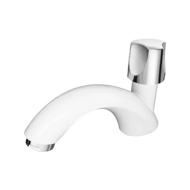Torneira Plástica Orbe para Lavatório de Mesa Branco/Cromado Tigre