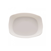 Travessa de Vidro opalino Carine white 38x28x7,5cm L''yor