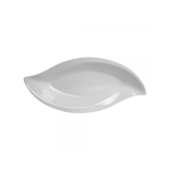 Travessa Melamina Folha Branca 50x23,5cm Branco Bestfer