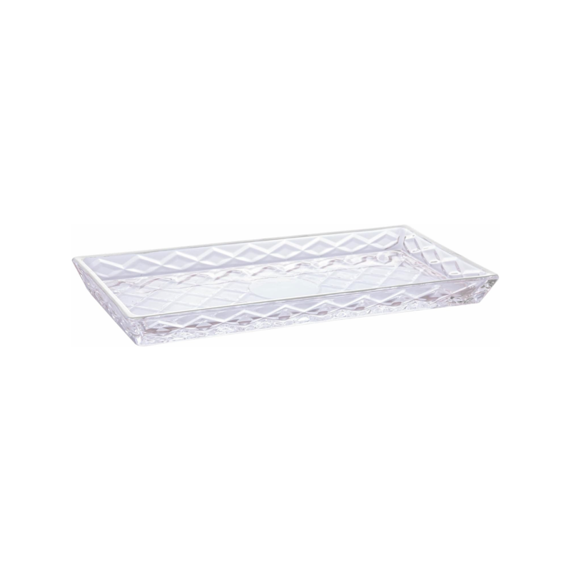 Travessa para Servir de Cristal Diamond 28,5x14,5x2cm Lyor