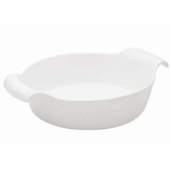 Travessa Redonda 32x8cm Branco Oxford