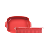 Travessa Retangular 30x21cm Vermelho Germer Travessa Retangular 30x21cm Vermelho Germer
