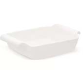 Travessa Retangular Funda 41x22x8cm Branco Oxford Travessa Retangular Funda 41x22x8cm Branco Oxford
