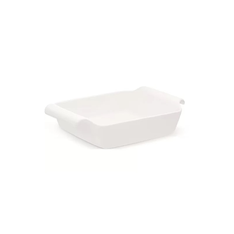 Travessa Retangular Funda 41x22x8cm Branco Oxford