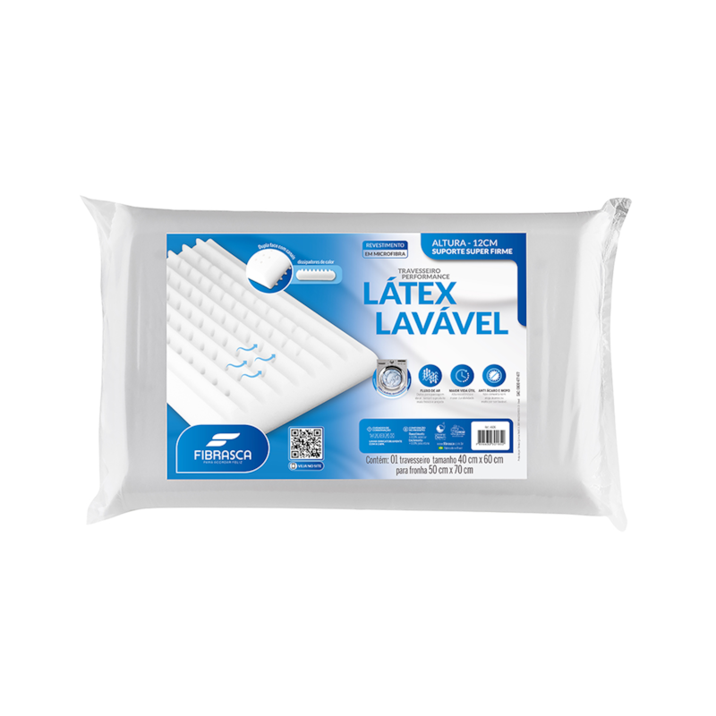 Travesseiro Lavável New Performance 60x40 Fibrasca