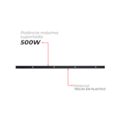 Trilho POP 1 Metro Preto Avant