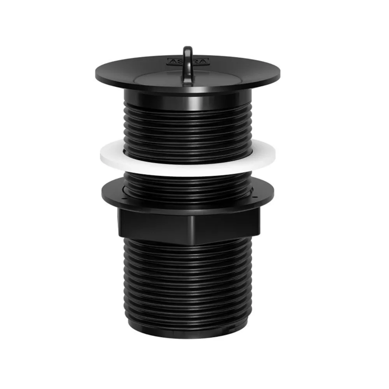 Válvula com Tampa para Tanque e Lavatório Preto VT7 Astra