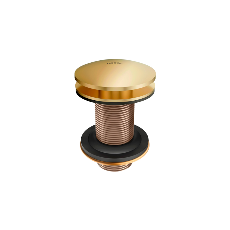 Válvula de Saída de Água Click Clack 7/8" Dourado Polido Docol