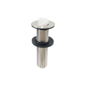 Válvula Lavatório Longa Tampa Silicone Inox 7/8" Qualiz