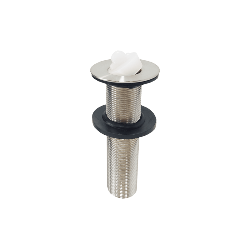 Válvula Lavatório Longa Tampa Silicone Inox 7/8" Qualiz
