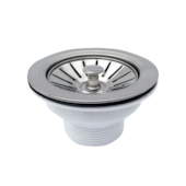 Válvula para Cozinha Americana em Aço Inox 3.1/2" Cromado Qualiz