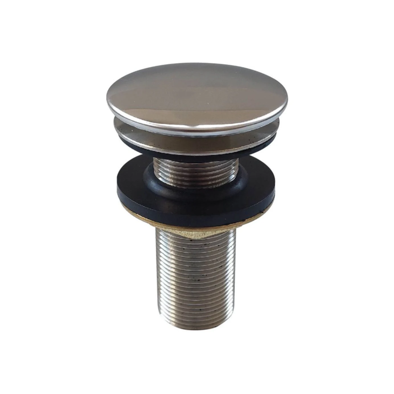 Válvula para Lavatório de Inox 7/8" Click Cromado Qualiz