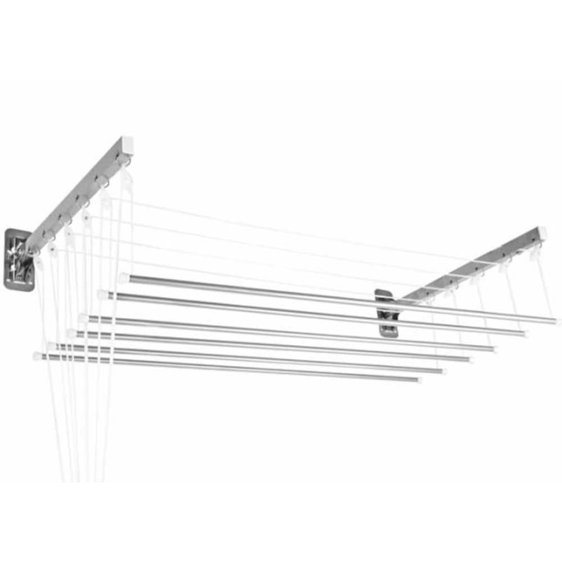 Varal Pratico Parede/Teto 1,20M Aluminio Secalux