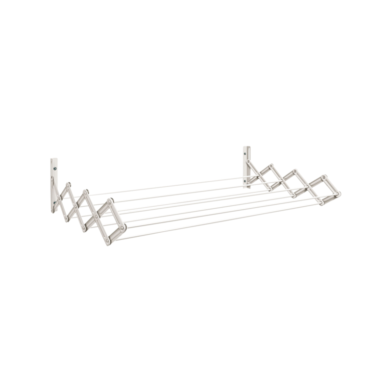 Varal Sanfonado Aço Branco 100cm Secalux