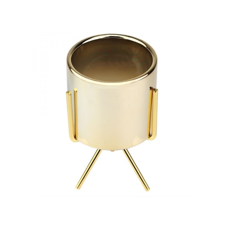 Vaso Gold Tripé de Metal Clinck