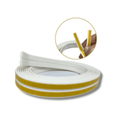 Veda Frestas Auto Adesivo 2mm Branco Modelo I Stamaco