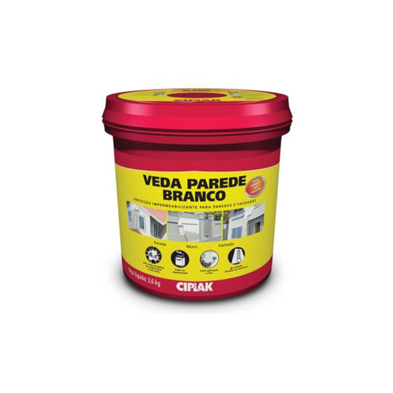 Veda Parede Branco 3.6Kg Ciplak