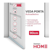 Veda Porta 90cm Transparente Stamaco