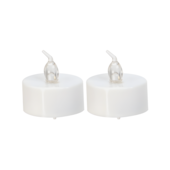 Vela Artificial Branca com 2 Peças Zein