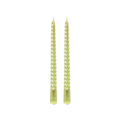 Vela Banquete Espiral Ouro 25cm Cromus