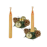 Velas 2 Peças com Castiçal 8x15cm Zein (Cores Sortidas)