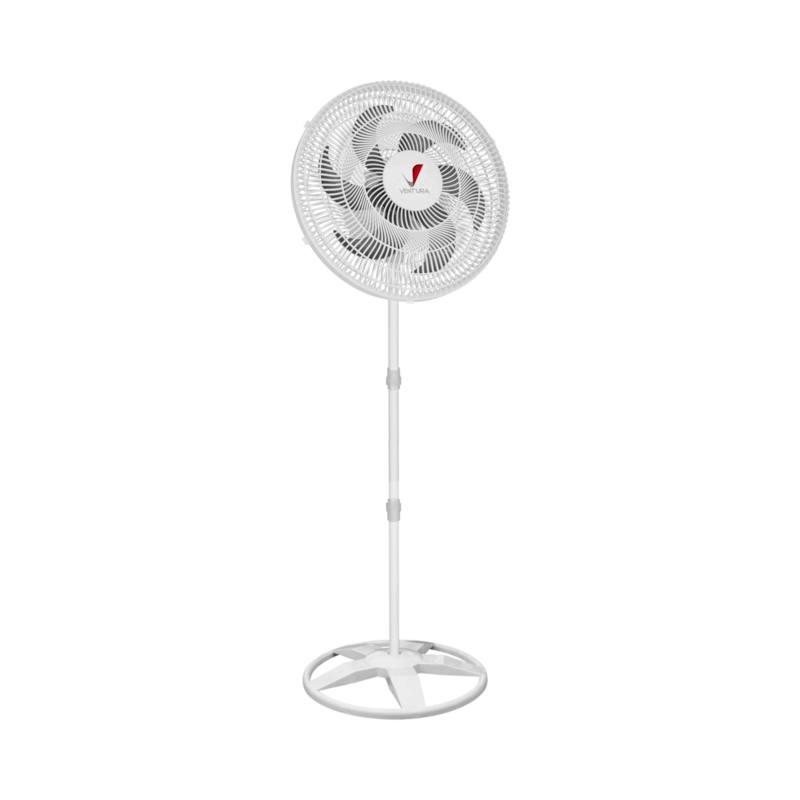 Ventilador de Coluna 50cm Bivolt com 6 Pás Branco Ventura