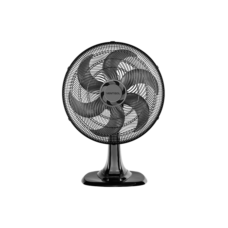 Ventilador de Mesa Turbo Turbo Oscilante 40cm Preto Ventisol