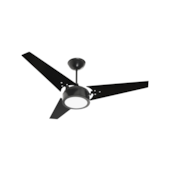 Ventilador de Teto Ideal LED 3 Pás Preto 220V C3V Venti Delta