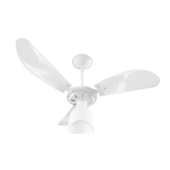 Ventilador de Teto New Delta Cristal 3pás Branco Ventidelta