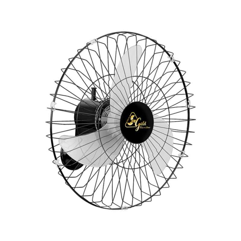 Ventilador Oscilante de Parede Gold 60cm Preto Venti-Delta