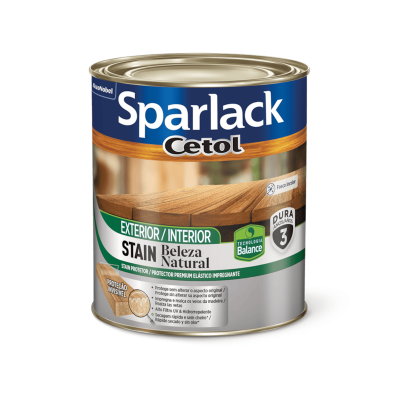 Verniz Cetol Stain Beleza Natural Fosco 900ml Sparlack