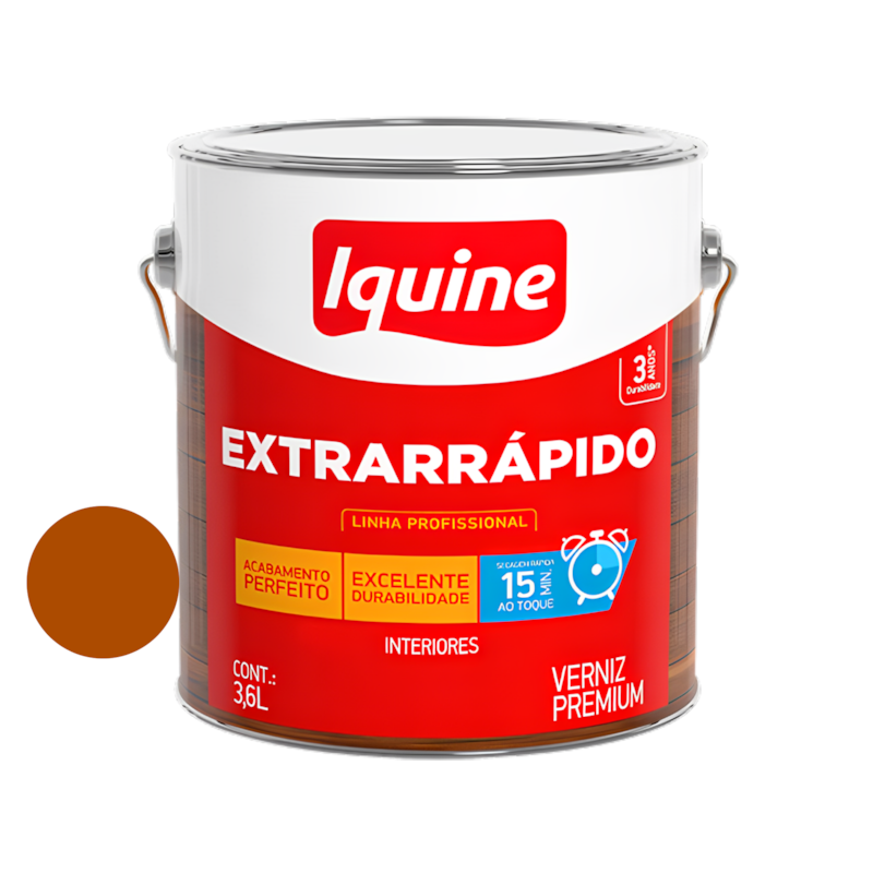 Verniz Extra Rápido Canela 3,6L Iquine