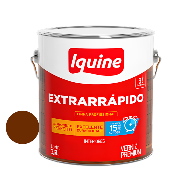 Verniz Extra Rápido Imbuia 3,6L Iquine