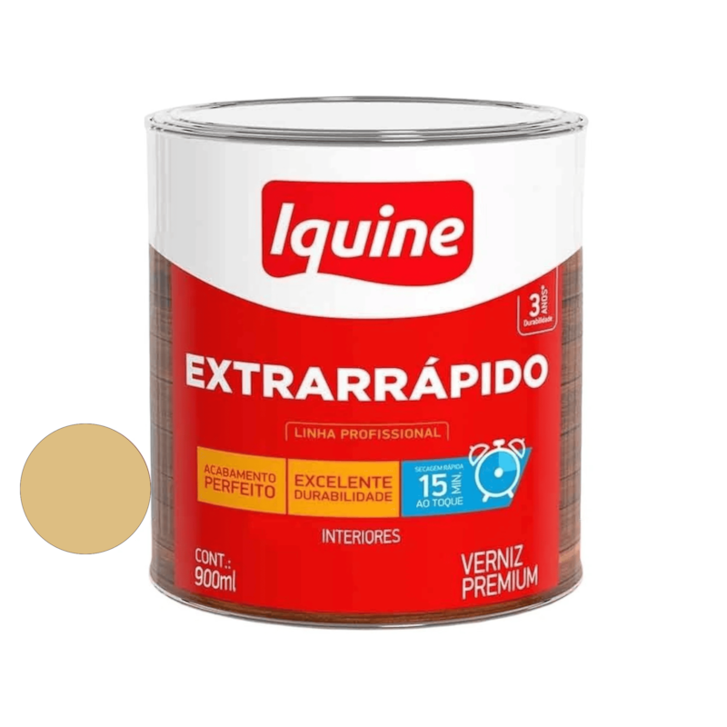 Verniz ExtraRápido Cedro 900ml Iquine