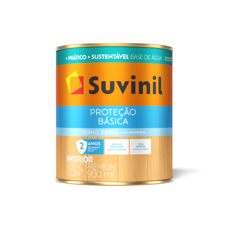 Verniz Proteção Básica Base de Água Incolor 900ml Suvinil